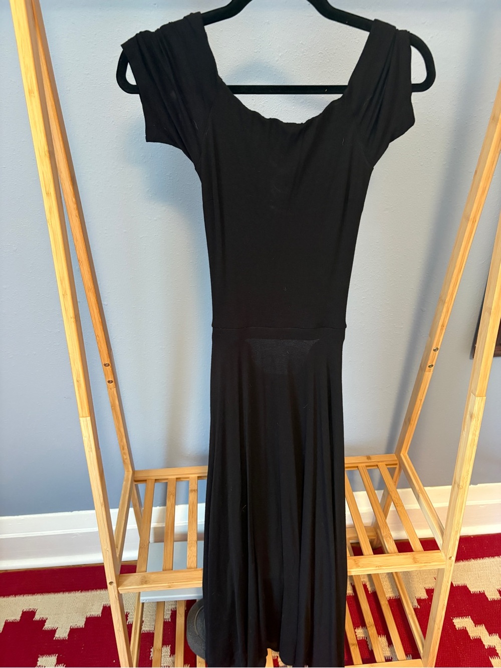 Classic H&M Black Off-Shoulder Maxi Dress - Women